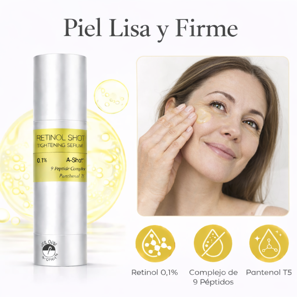 Firmeza visible y una piel más uniforme con uso constante