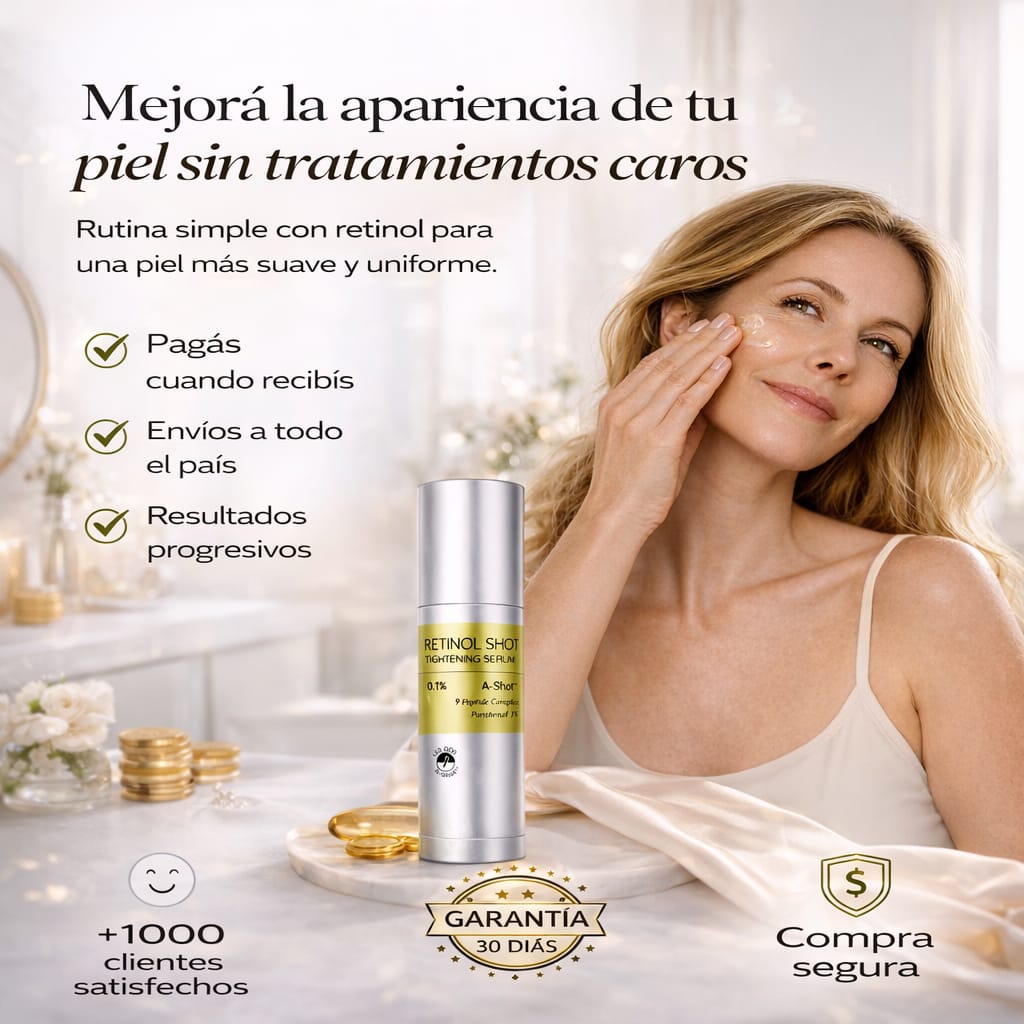 Firmeza visible y una piel más uniforme con uso constante